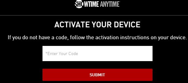 Activate to Enter Code