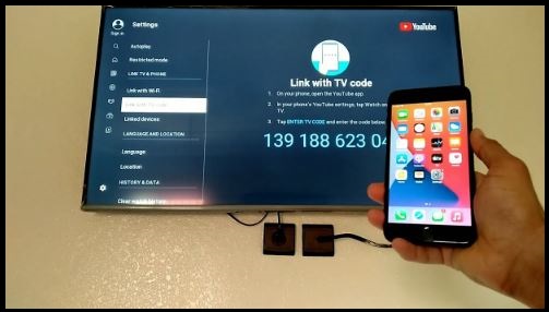 Activating YouTube TV on smart TV using Android Device