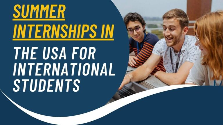 Summer Internships in the USA for International Students