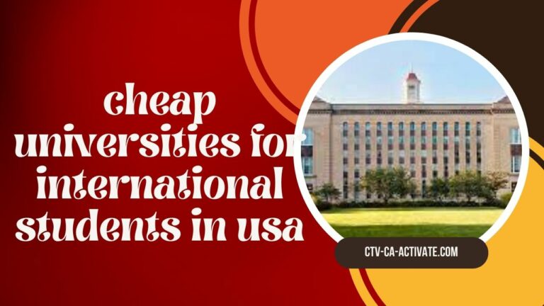 Cheap Universities For International Students In Usa